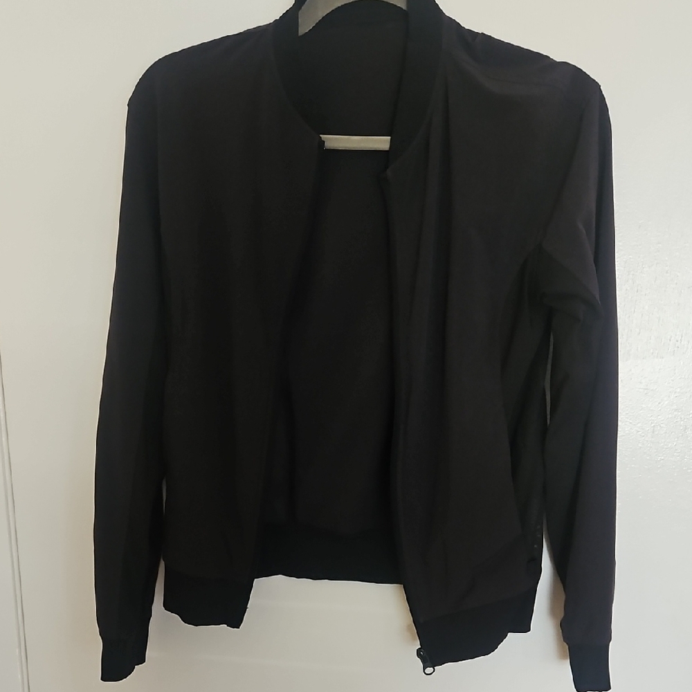 Lululemon Lab Black Bomber Jacket